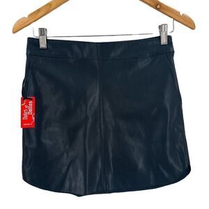 Dukes of Dallas Vegan Leather Mini Skirt